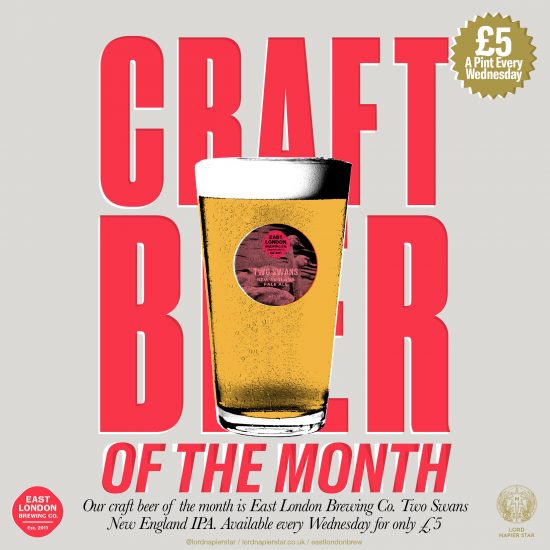 Craft Beer Wednesdays - £5 Per Pint Two Swans New England IPA