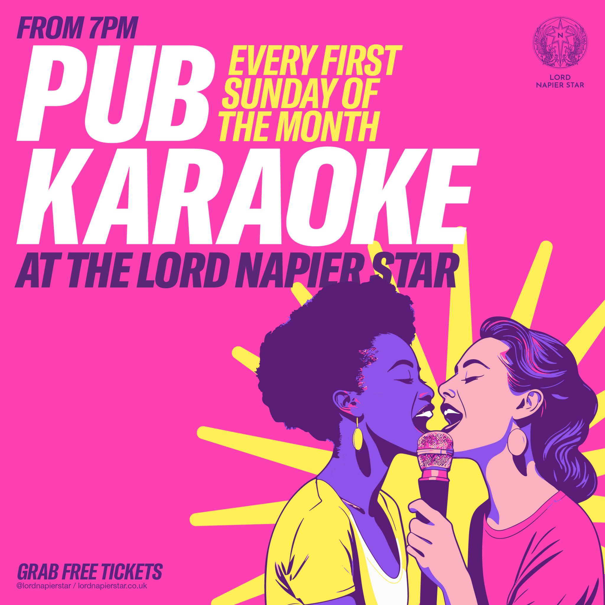 Pub Karaoke @ The Lord Napier Star – Lord Napier Star