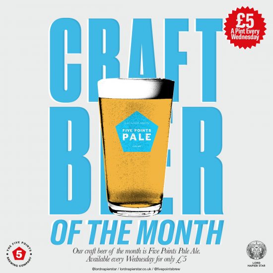 Craft Beer Wednesdays - £5 Per Pint