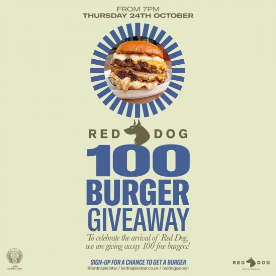 Red Dog BBQ Launch Party: 100 Burger Giveaway