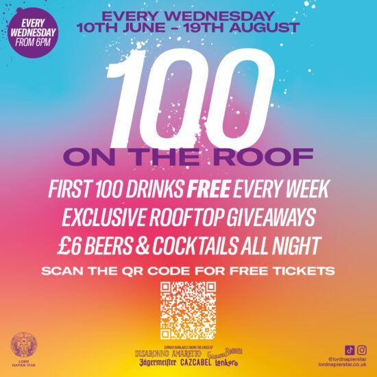 100 On The Roof: Free Drinks Every Wednesday